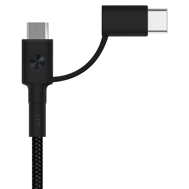 Кабель Xiaomi AL403 2 in 1 USB Type-C - Micro ZMI 100cm Black, Черный
Кабель Xiaomi AL403 2 in 1 USB Type-C - Micro ZMI 100cm Black, Черный