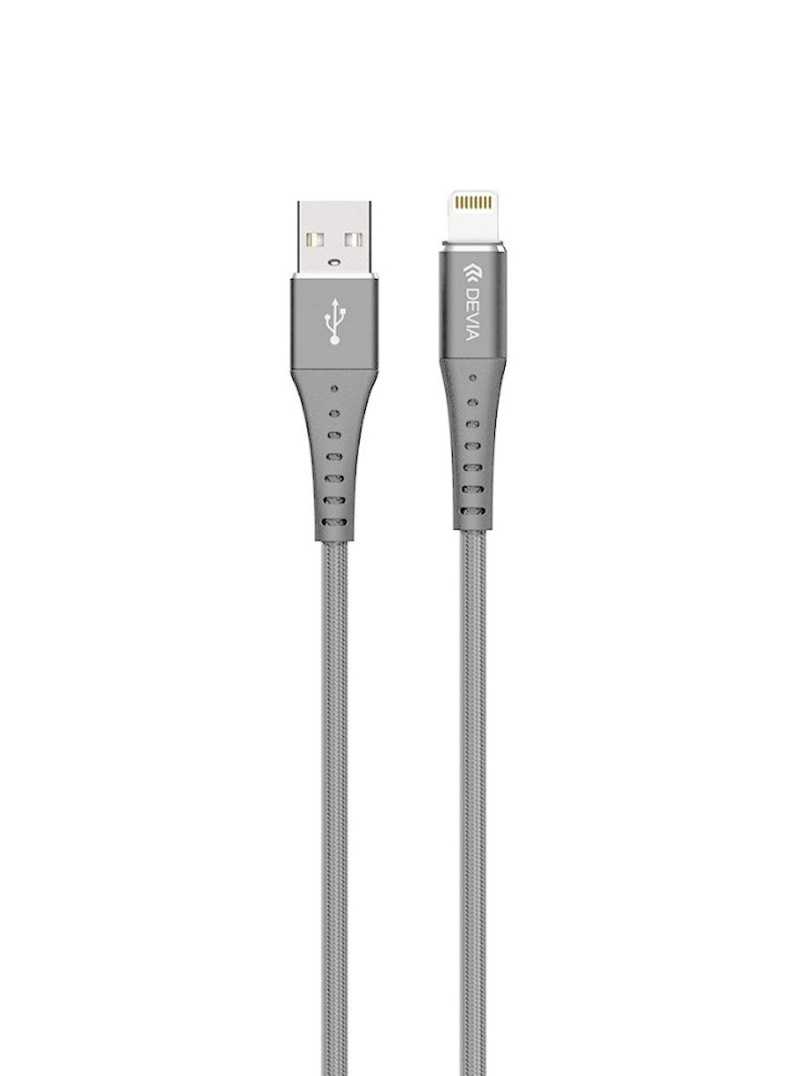 Кабель Devia Braid Series Cable Lightning 1m - Silver, Серебро
Кабель Devia Braid Series Cable Lightning 1m - Silver, Серебро
