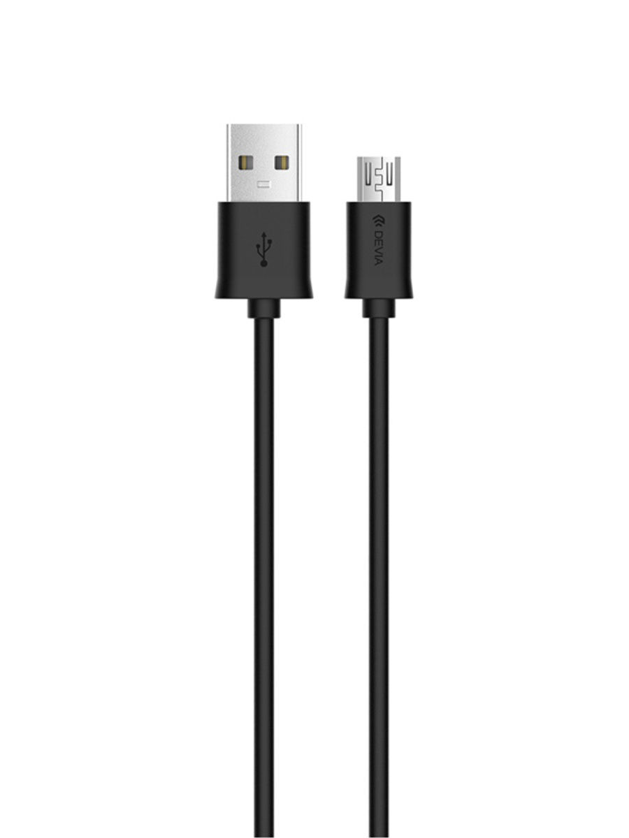 Кабель Devia Micro USB Smart Cable - Black, Черный
Кабель Devia Micro USB Smart Cable - Black, Черный