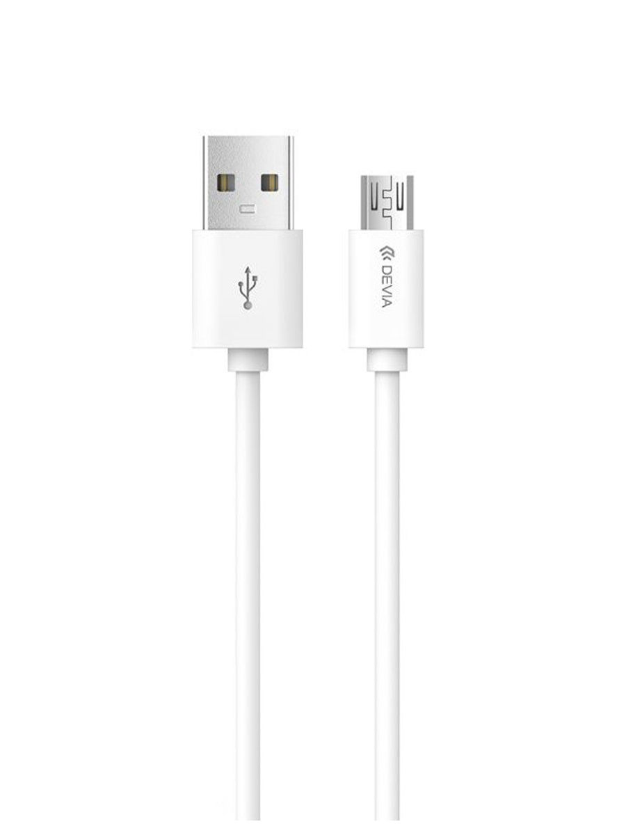 Кабель Devia Micro USB Smart Cable 2M - White, Белый
Кабель Devia Micro USB Smart Cable 2M - White, Белый