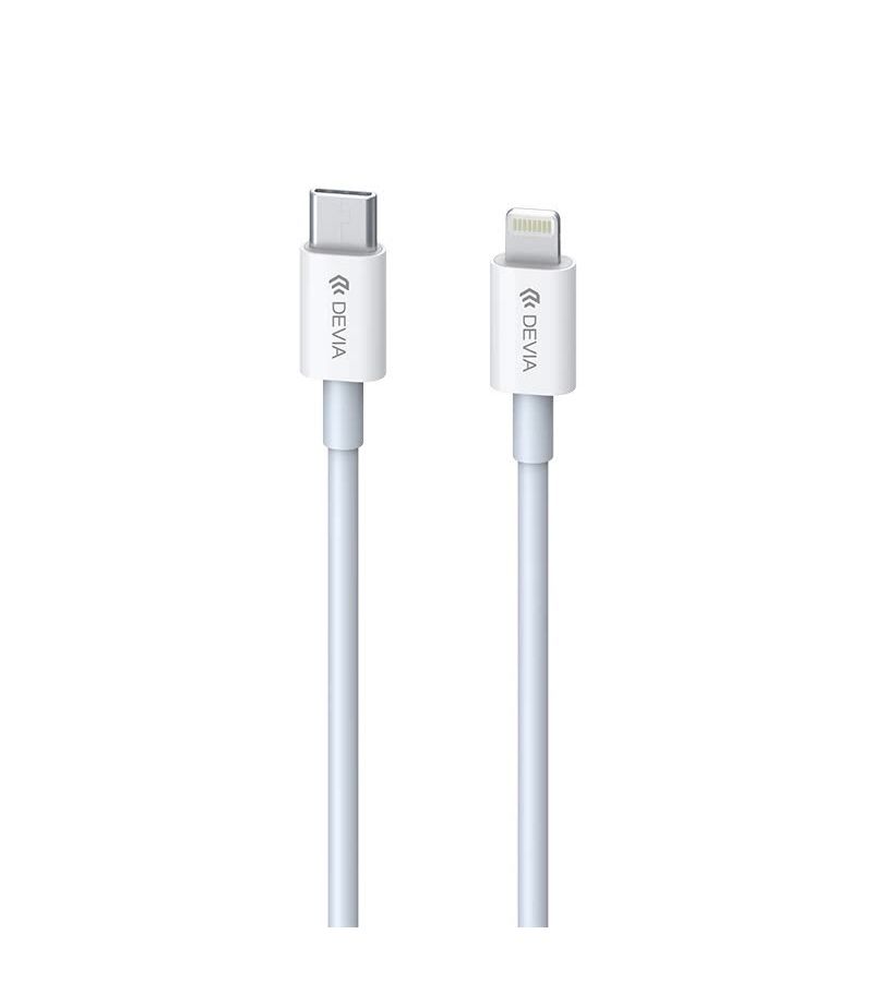 Кабель Devia Smart Series PD Cable Type-C to Lightning 3A - White, Белый
Кабель Devia Smart Series PD Cable Type-C to Lightning 3A - White, Белый