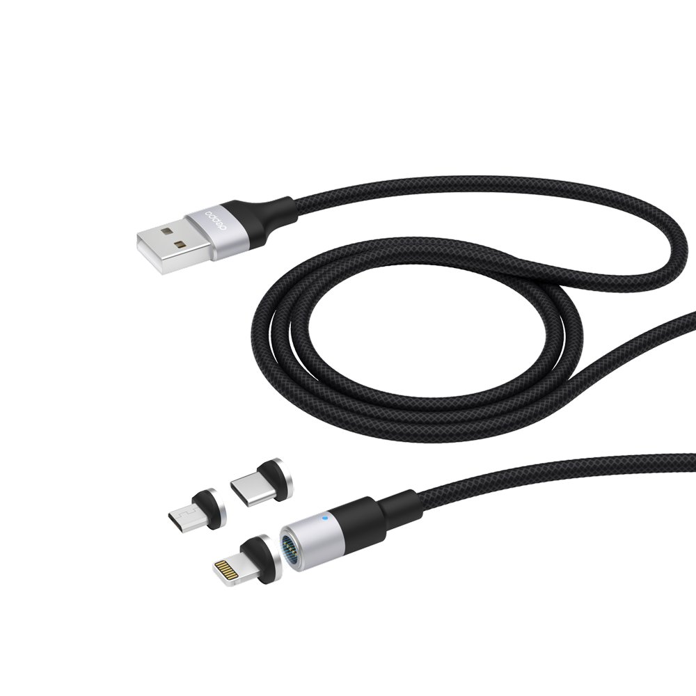 Кабель Deppa 3 в 1: micro USB USB-C Ligthning магнитный нейлон черный 72282
Кабель Deppa 3 в 1: micro USB USB-C Ligthning магнитный нейлон черный 72282