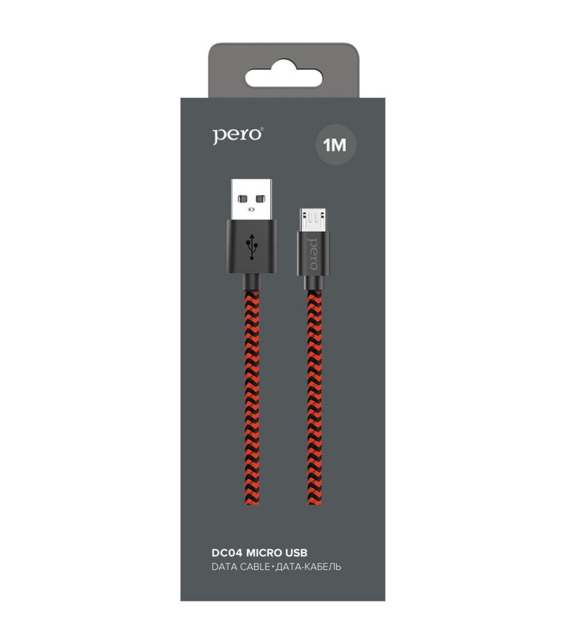 Кабель PERO DC-04 micro-USB 2А 1м Red-black, Красный/черный
Кабель PERO DC-04 micro-USB 2А 1м Red-black, Красный/черный