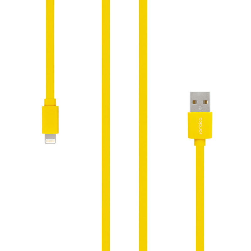 Кабель Rombica Digital MR-01 Yellow USB - Apple Lightning (MFI) плоский ПВХ 1м жёлтый, Желтый
Кабель Rombica Digital MR-01 Yellow USB - Apple Lightning (MFI) плоский ПВХ 1м жёлтый, Желтый