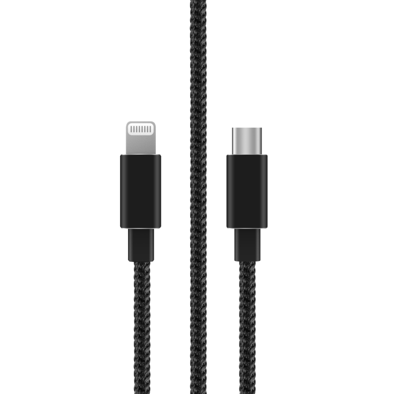 Кабель Rombica Digital MB-01 USB Type-C - Apple Lightning (MFI) текстиль 1м чёрный, Черный
Кабель Rombica Digital MB-01 USB Type-C - Apple Lightning (MFI) текстиль 1м чёрный, Черный