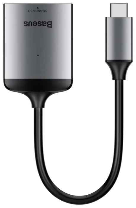 Адаптер Baseus Enjoy Series Hub Adapter Type-c+SD, MicroSD (CAHUB-P0G, Серый
Адаптер Baseus Enjoy Series Hub Adapter Type-c+SD, MicroSD (CAHUB-P0G, Серый