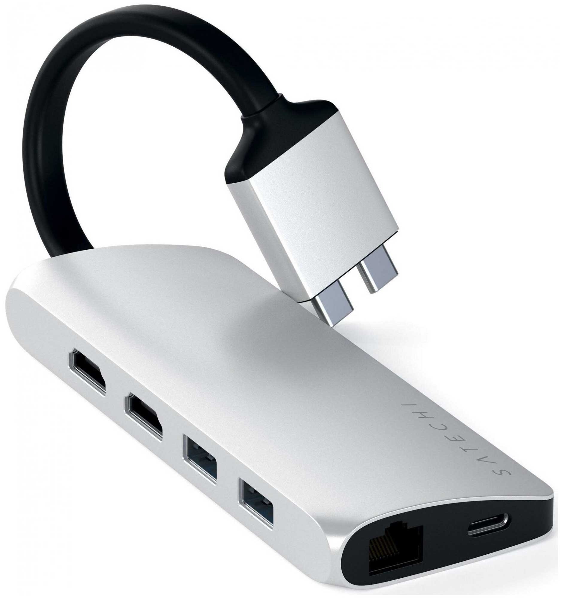 Хаб-разветвитель USB Satechi Type-C Dual Multimedia Adapter Silver ST-TCDMMAS
Хаб-разветвитель USB Satechi Type-C Dual Multimedia Adapter Silver ST-TCDMMAS