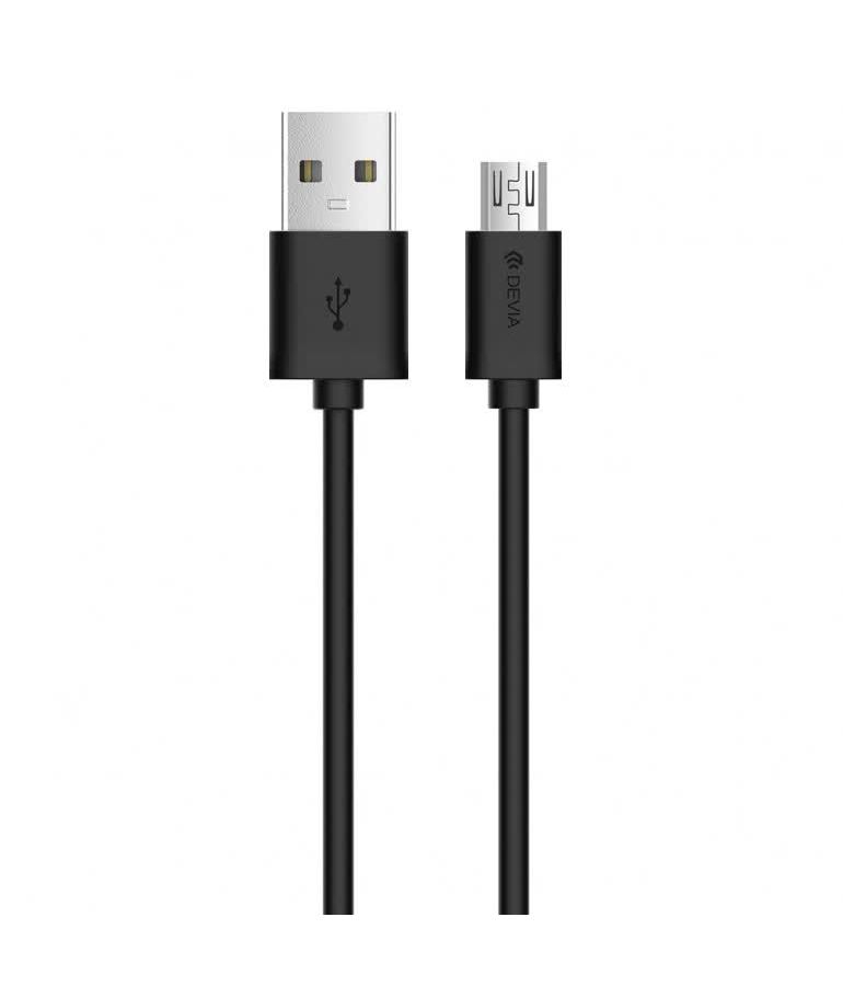 Кабель Devia Micro USB Smart Cable V2 - Black, Черный
Кабель Devia Micro USB Smart Cable V2 - Black, Черный
