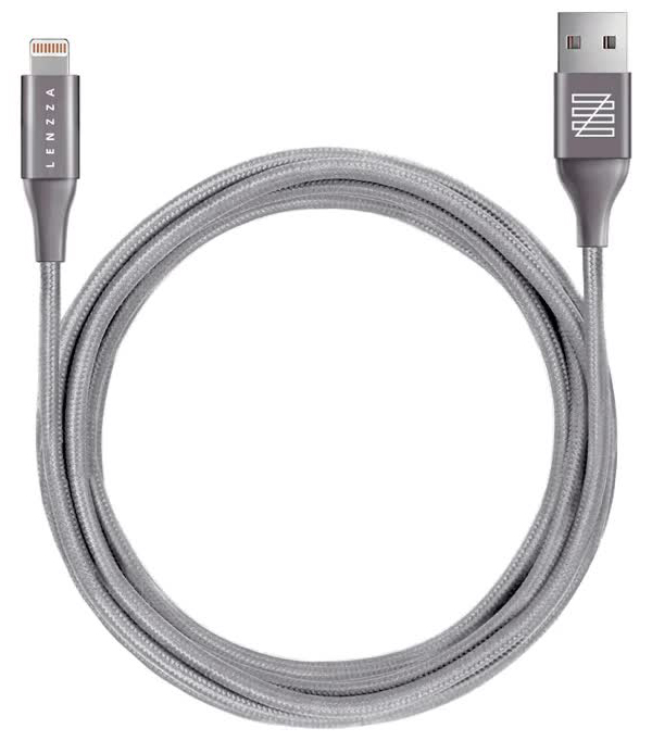 Кевларовый кабель LENZZA Nylon Braided Lightning to USB 1,2 м. Grey
Кевларовый кабель LENZZA Nylon Braided Lightning to USB 1,2 м. Grey