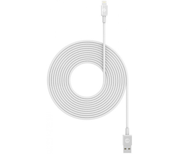 Кабель Mophie USB-A to Lightning 3м белый
Кабель Mophie USB-A to Lightning 3м белый