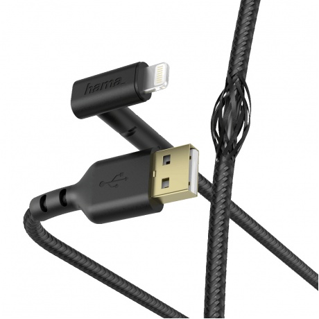 Кабель Hama 00187212 Lightning (m) угловой USB 2.0 (m) 1.5м черный
Кабель Hama 00187212 Lightning (m) угловой USB 2.0 (m) 1.5м черный