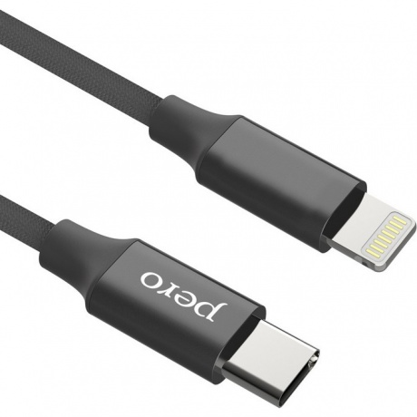 Дата-кабель PERO DC-05 Type-C to Lightning 3А 1м Black, Черный
Дата-кабель PERO DC-05 Type-C to Lightning 3А 1м Black, Черный