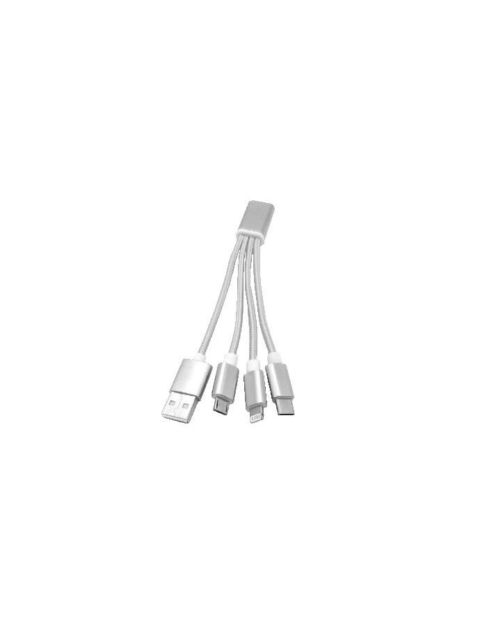 Дата-кабель АТОМ USB A 2.0-USB Type-C,USB B micro,Lightning, 0,2м, серебрянный, Серебро
Дата-кабель АТОМ USB A 2.0-USB Type-C,USB B micro,Lightning, 0,2м, серебрянный, Серебро