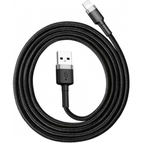 Кабель Baseus Cafule Special Edition USB - Lightning 2.4A 1m Grey-Black CALKLF-BG1
Кабель Baseus Cafule Special Edition USB - Lightning 2.4A 1m Grey-Black CALKLF-BG1