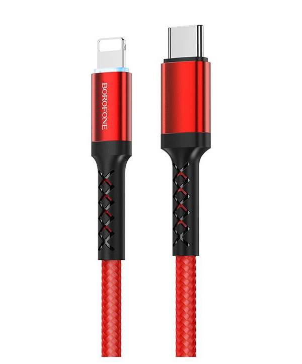 Кабель Borofone BU22 Superior Type-C - Lightning PD Fast Charging Red
Кабель Borofone BU22 Superior Type-C - Lightning PD Fast Charging Red