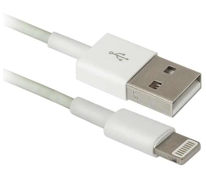 Кабель Defender USB - Apple Lightning (ACH01-03H) 1 м 87470, Белый
Кабель Defender USB - Apple Lightning (ACH01-03H) 1 м 87470, Белый