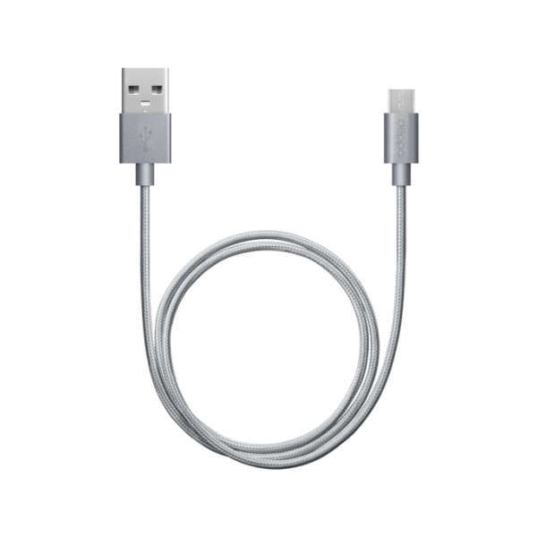Кабель Deppa microUSB 1.2m alum gray, Серый
Кабель Deppa microUSB 1.2m alum gray, Серый