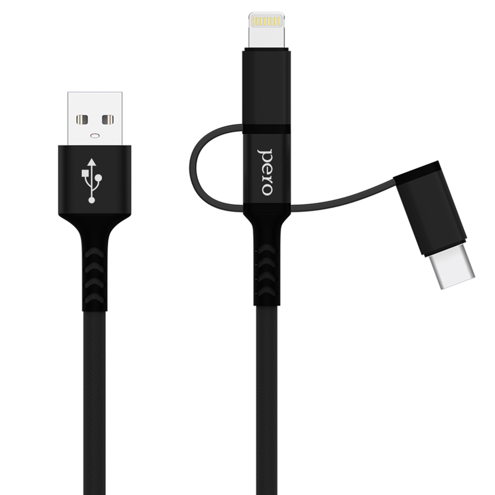 Дата-кабель PERO DC-06 Universal 3 in 1 (Lightning/micro USB/Type-C), 3А, 1м, черный
Дата-кабель PERO DC-06 Universal 3 in 1 (Lightning/micro USB/Type-C), 3А, 1м, черный