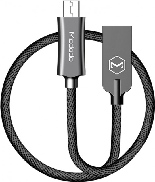 Кабель Mcdodo Knight Series USB - MicroUSB, 1 метр, чёрный
Кабель Mcdodo Knight Series USB - MicroUSB, 1 метр, чёрный