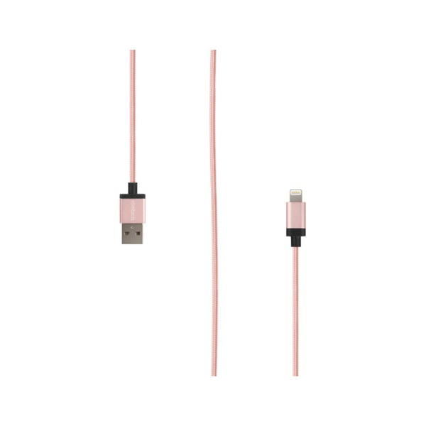 Кабель Rombica Digital IB-02, USB - Apple Lightning (MFI), текстиль, 1м, розовый
Кабель Rombica Digital IB-02, USB - Apple Lightning (MFI), текстиль, 1м, розовый