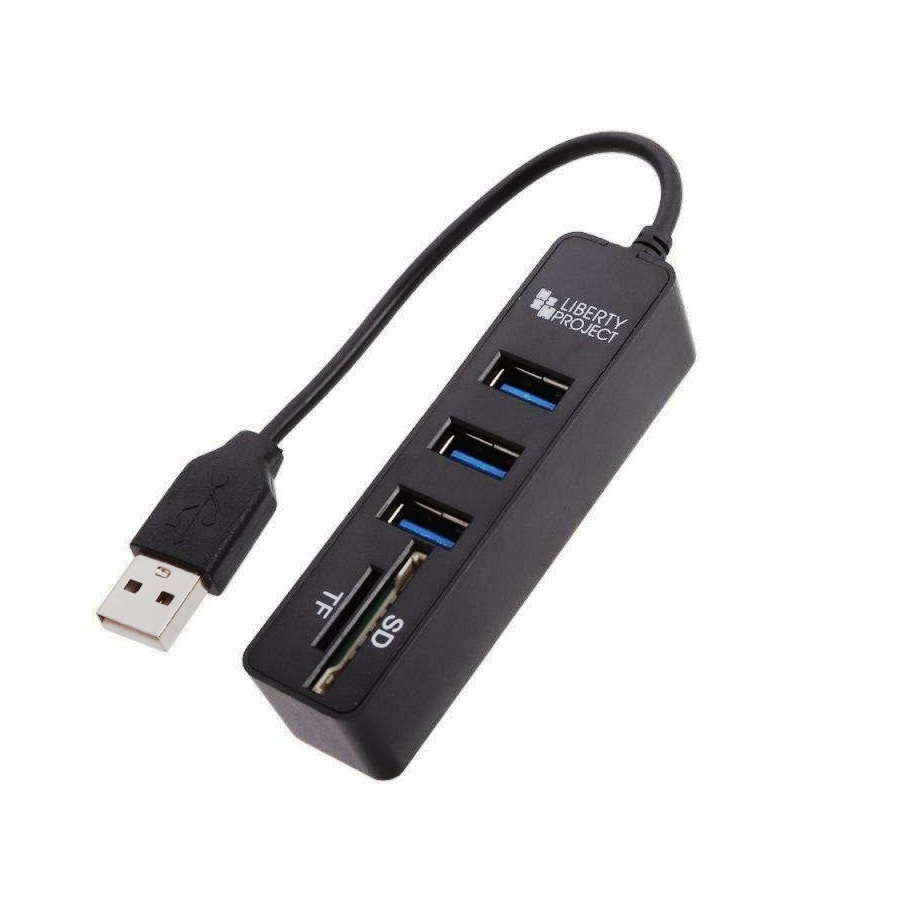 USB-концентратор Liberty Project 3xUSB 2.0 + SD + TF Black 0L-00047779, Черный
USB-концентратор Liberty Project 3xUSB 2.0 + SD + TF Black 0L-00047779, Черный