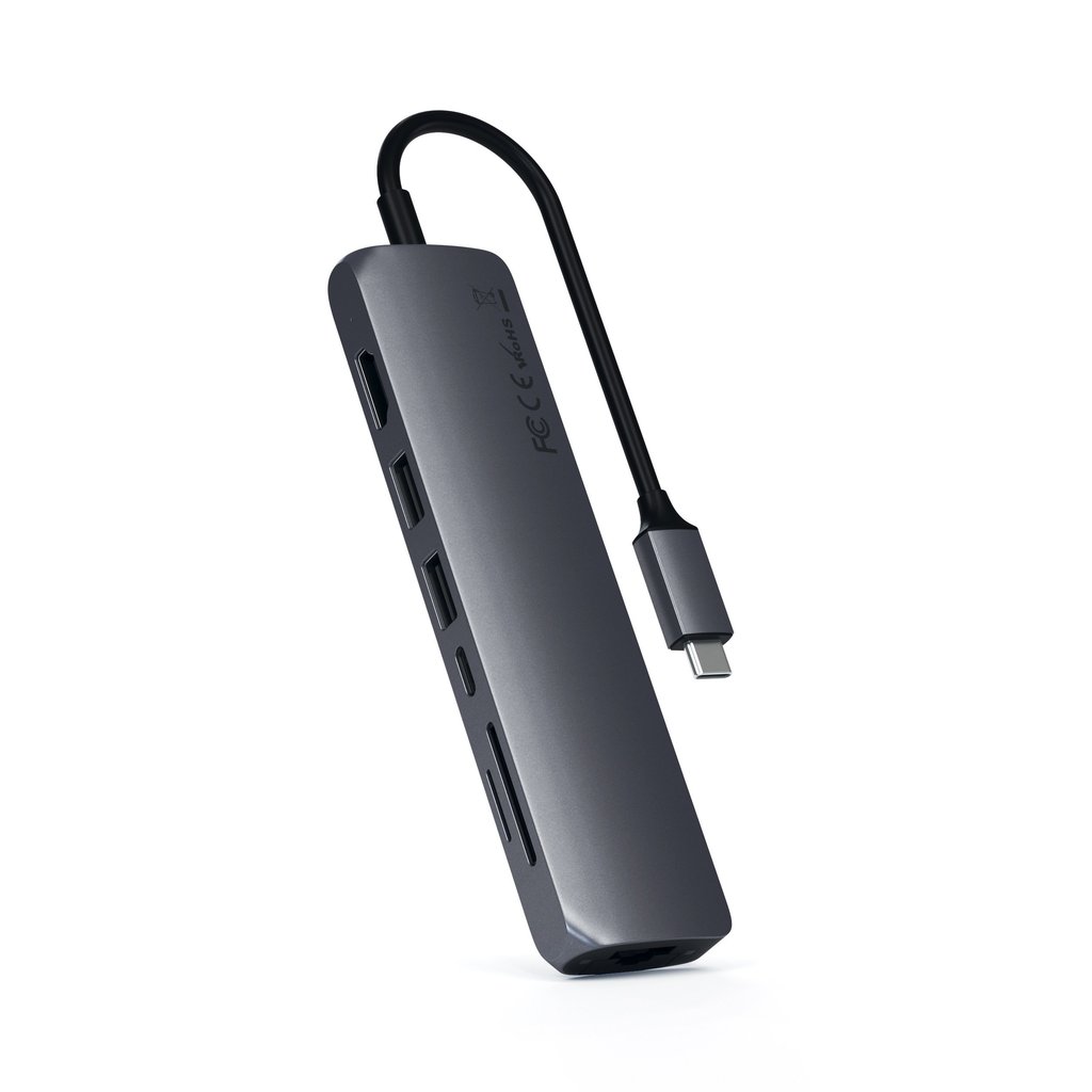 USB-концентратор Satechi Type-C Slim Multiport Ethernet Adapter Space Grey ST-UCSMA3M
USB-концентратор Satechi Type-C Slim Multiport Ethernet Adapter Space Grey ST-UCSMA3M