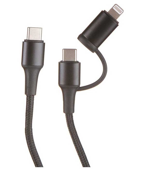 Кабель Baseus Twins 2in1 Cable Type-C to Type-C 60W + Lightning 1m Black CATLYW-H01, Черный
Кабель Baseus Twins 2in1 Cable Type-C to Type-C 60W + Lightning 1m Black CATLYW-H01, Черный
