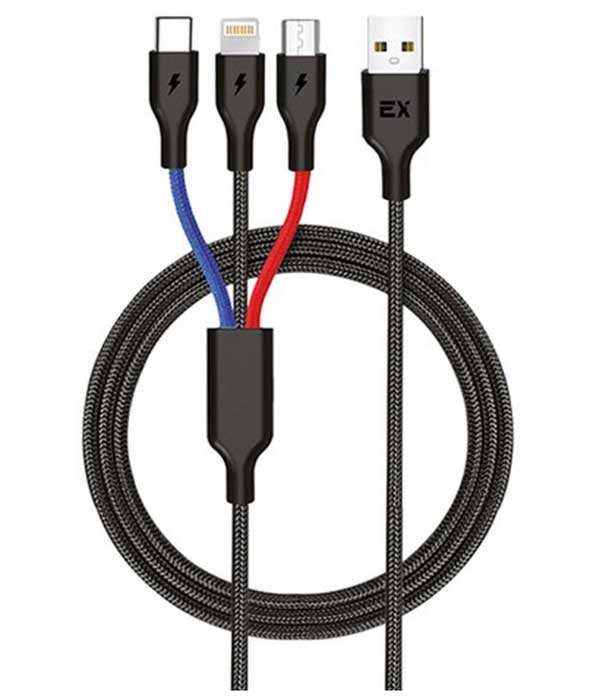 Кабель Exployd Sonder USB - MicroUSB / Lightning / Type-C 1.2m EX-K-842, Мультиколор
Кабель Exployd Sonder USB - MicroUSB / Lightning / Type-C 1.2m EX-K-842, Мультиколор
