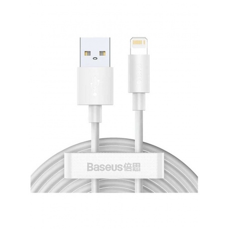 Кабель Baseus Simple Wisdom USB - Lightning 1.5m 2.4A White TZCALZJ-02
Кабель Baseus Simple Wisdom USB - Lightning 1.5m 2.4A White TZCALZJ-02