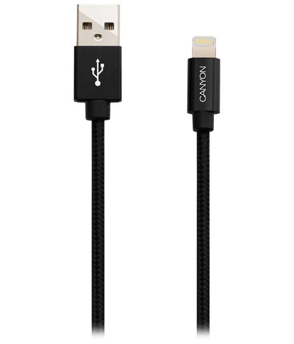 Кабель Canyon USB - Lightning 1m Black CNS-MFIC3B, Черный
Кабель Canyon USB - Lightning 1m Black CNS-MFIC3B, Черный