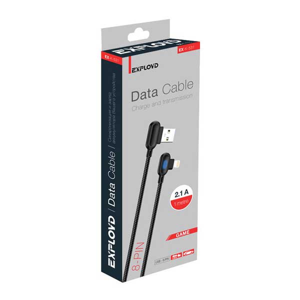 Кабель Exployd Game USB - Lightning 1m Black EX-K-531, Черный
Кабель Exployd Game USB - Lightning 1m Black EX-K-531, Черный