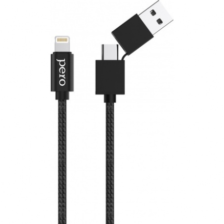 Дата-кабель PERO DC-07 UNIVERSAL 2 in 1, USB-A + PD to Lightning, 1m, Black, Черный
Дата-кабель PERO DC-07 UNIVERSAL 2 in 1, USB-A + PD to Lightning, 1m, Black, Черный