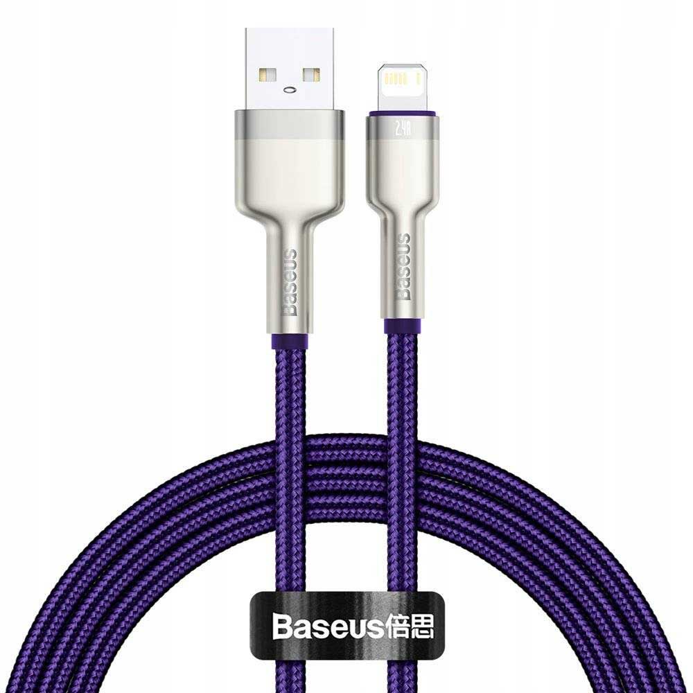Кабель Baseus Cafule Series USB - Lightning 2.4A 1m Purple CALJK-A05, Сиреневый
Кабель Baseus Cafule Series USB - Lightning 2.4A 1m Purple CALJK-A05, Сиреневый