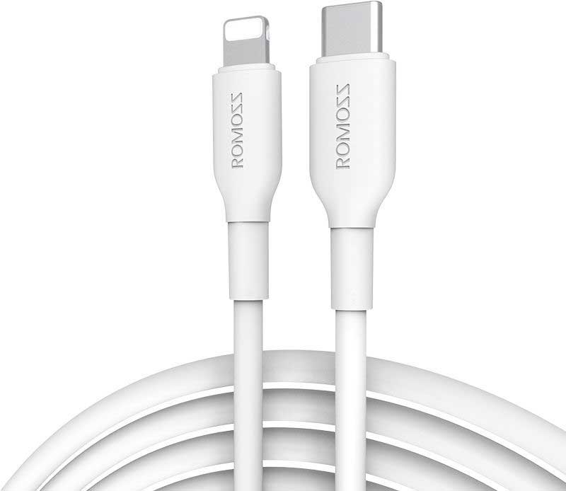 Кабель Romoss CB171 DYDC01054/CB171-63-123 USB Type-C (m)-Lightning (m) 1м белый
Кабель Romoss CB171 DYDC01054/CB171-63-123 USB Type-C (m)-Lightning (m) 1м белый