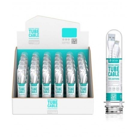 Кабель Devia Kintone Cable Set V2 Lightning, 2,1A, 1м. белый
Кабель Devia Kintone Cable Set V2 Lightning, 2,1A, 1м. белый