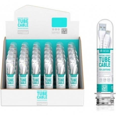 Кабель Devia Kintone Cable Set V2 Type-C, 2,1A, 1м. белый
Кабель Devia Kintone Cable Set V2 Type-C, 2,1A, 1м. белый