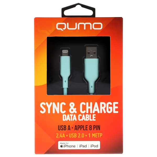 Кабель Qumo MFI С48 USB-A - Lightning 1m Light Blue 32990, Синий
Кабель Qumo MFI С48 USB-A - Lightning 1m Light Blue 32990, Синий