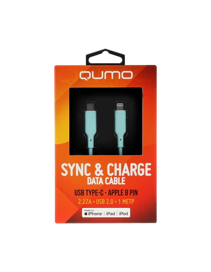 Кабель Qumo MFI С94 Type-C - Lightning 1m Light Blue 32997, Синий
Кабель Qumo MFI С94 Type-C - Lightning 1m Light Blue 32997, Синий