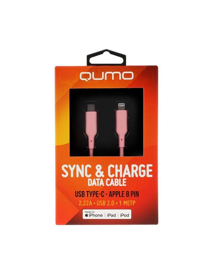 Кабель Qumo MFI С94 Type-C - Lightning 1m Pink 32996, Розовый
Кабель Qumo MFI С94 Type-C - Lightning 1m Pink 32996, Розовый