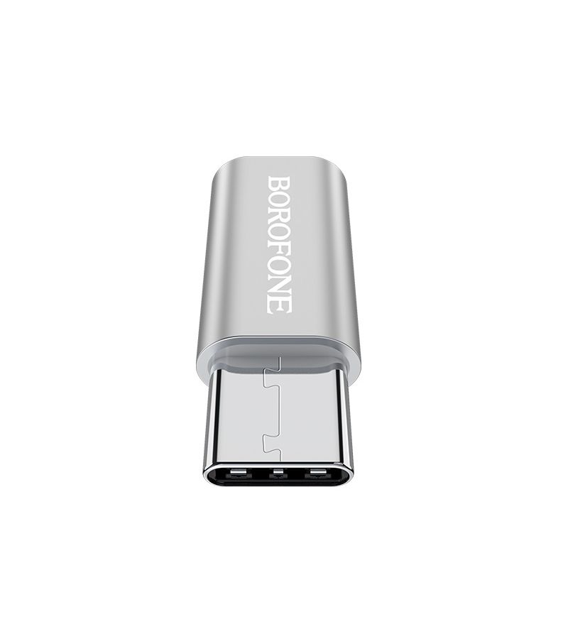 Адаптер-переходник Borofone BV4, Micro USB – Type C серебристый (90335), Серебро
Адаптер-переходник Borofone BV4, Micro USB – Type C серебристый (90335), Серебро