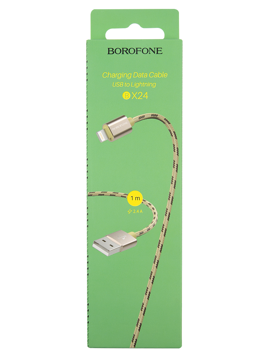 Дата-кабель Borofone BX24 Ring, USB - Lightning, 2.4A, золотой (03378)
Дата-кабель Borofone BX24 Ring, USB - Lightning, 2.4A, золотой (03378)