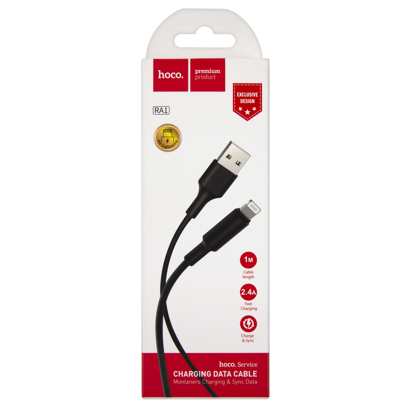 Дата-кабель Hoco RA1, USB - 8 - pin, 2.4A, черный
Дата-кабель Hoco RA1, USB - 8 - pin, 2.4A, черный