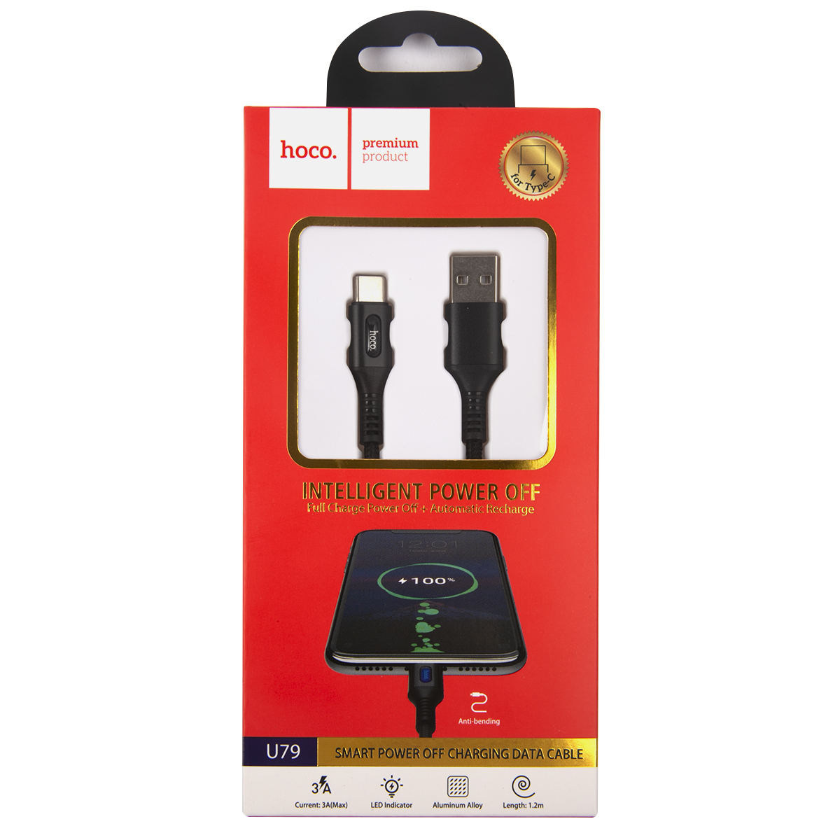 Дата-Кабель Hoco U79 Admirable, USB - Type-C, Smart Power-off, черный (24298)
Дата-Кабель Hoco U79 Admirable, USB - Type-C, Smart Power-off, черный (24298)