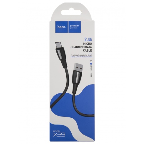 Дата-кабель Hoco X39 Titan, USB - Micro-USB, черный (11304)
Дата-кабель Hoco X39 Titan, USB - Micro-USB, черный (11304)