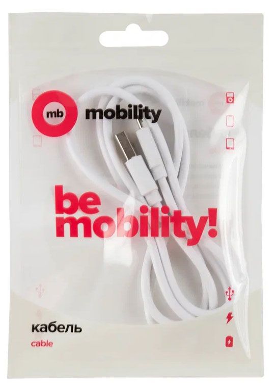 Дата-кабель MB mObility USB - micro USB, 3А, белый УТ000025663
Дата-кабель MB mObility USB - micro USB, 3А, белый УТ000025663