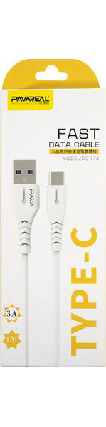 Дата-кабель PAVAREAL PA-DC173 USB - Type-C, 3A, белый
Дата-кабель PAVAREAL PA-DC173 USB - Type-C, 3A, белый