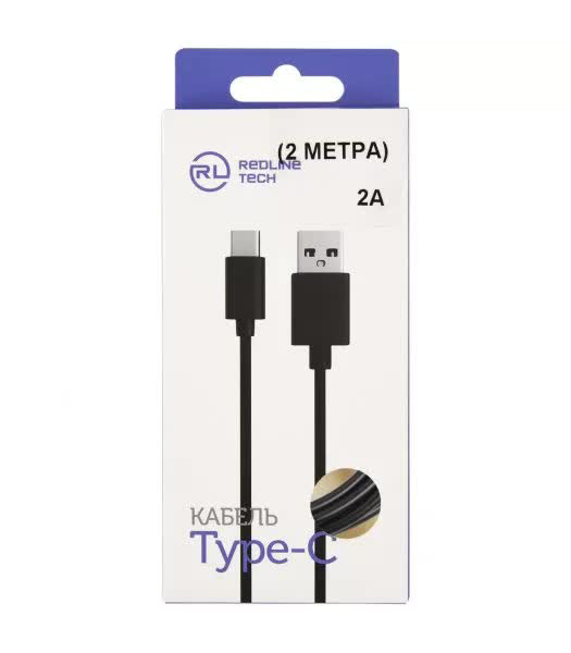 Дата-кабель Red Line USB - Type-C (2 метра), 2A, черный УТ000024664
Дата-кабель Red Line USB - Type-C (2 метра), 2A, черный УТ000024664