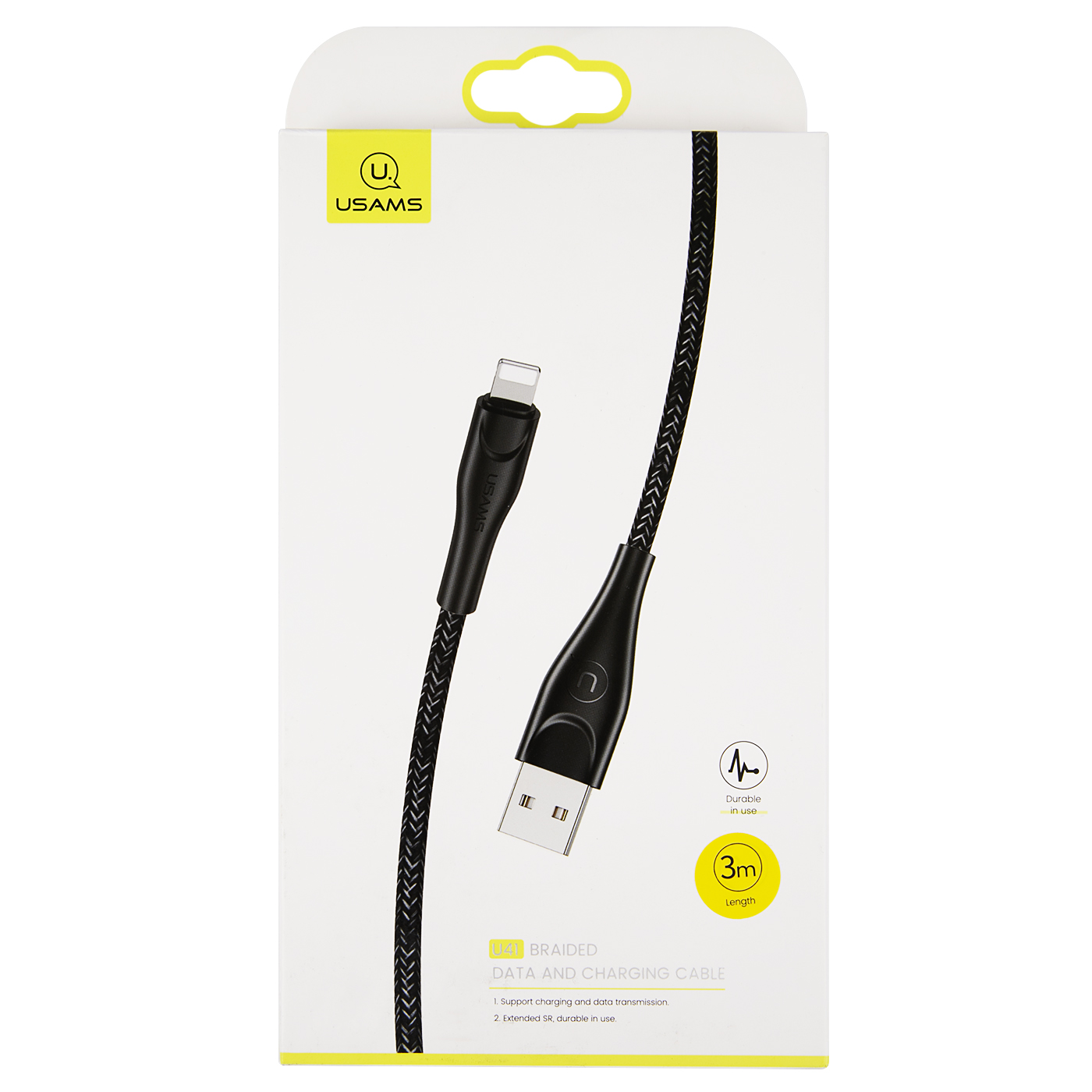Дата-Кабель USAMS-SJ397 USB - Lightning (3 м) нейлоновая оплетка, черный (SJ397USB01)
Дата-Кабель USAMS-SJ397 USB - Lightning (3 м) нейлоновая оплетка, черный (SJ397USB01)