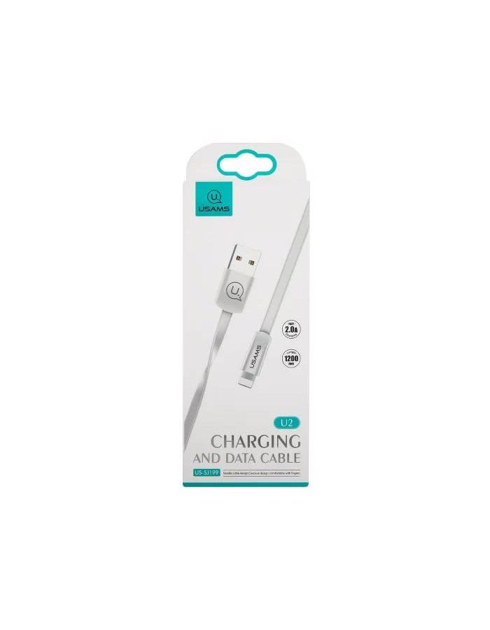Дата-Кабель USAMS-U2 USB - Lightning, плоский, белый (SJ199IP02)
Дата-Кабель USAMS-U2 USB - Lightning, плоский, белый (SJ199IP02)