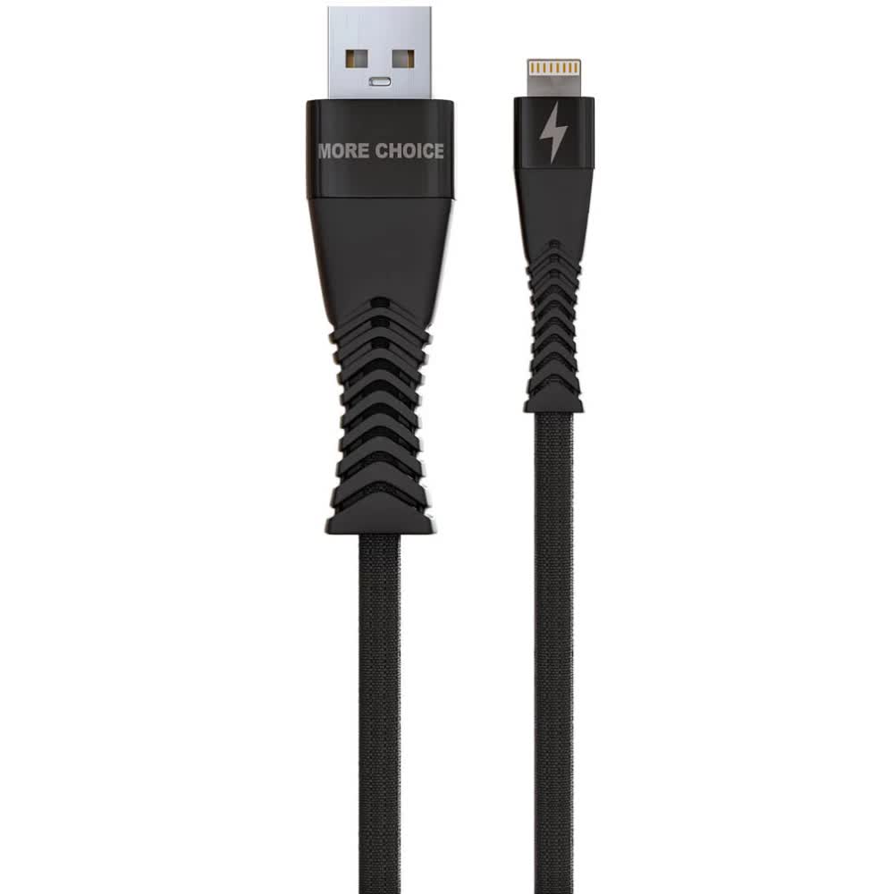 Дата-кабель More choice Smart USB 2.4A для Lightning 8-pin K41Si нейлон 1м (Black), Черный
Дата-кабель More choice Smart USB 2.4A для Lightning 8-pin K41Si нейлон 1м (Black), Черный